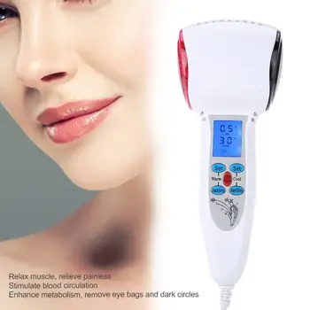 

2 Types Hot&Cold Hammer Cryotherapy Nutrition Lead-in Beauty Device Face Massager Machine b