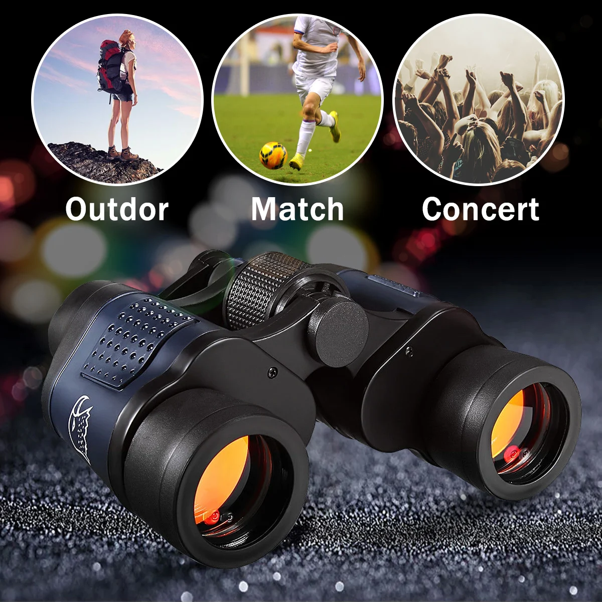 Night Vision 60x60 3000M High Definition Outdoor Hunting Binoculars Telescope HD Waterproof For Outdoor Hunting Night Vision 60x60 3000M High Definition Outdoor Hunting Binoculars Telescope HD Waterproof For Outdoor Hunting