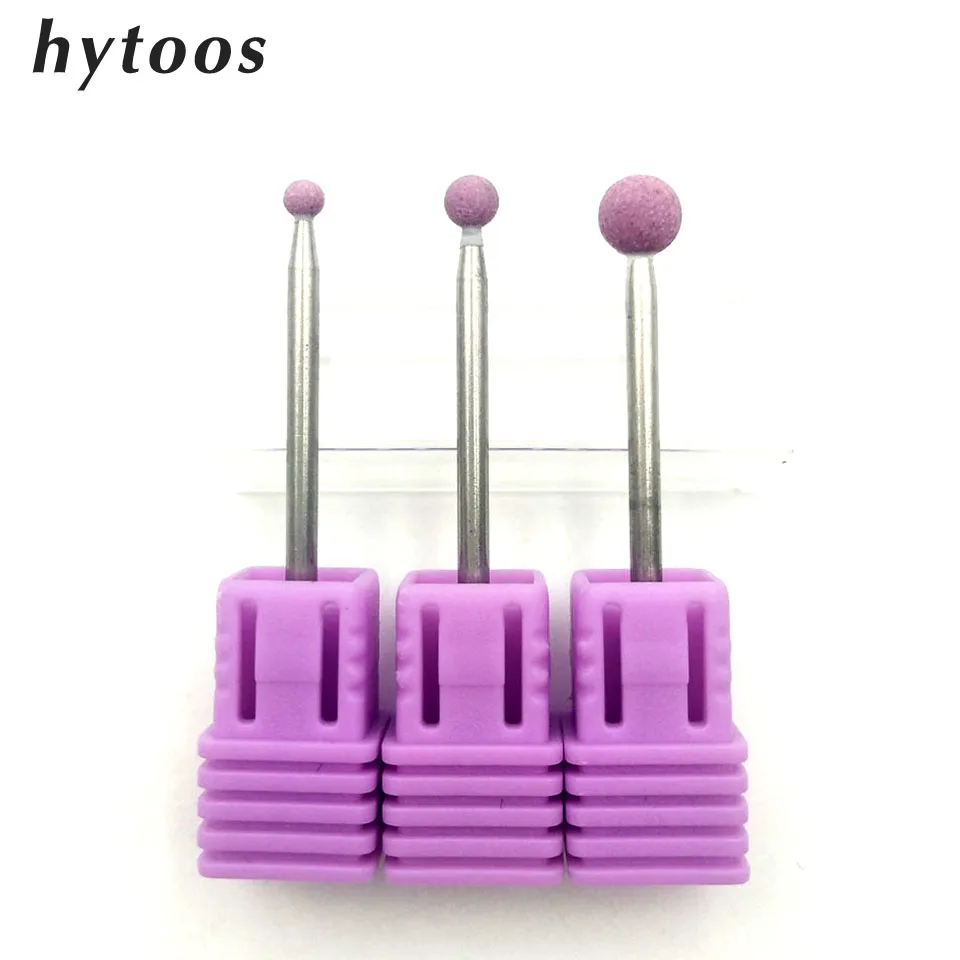 

HYTOOS 1Pc Pink Corundum Nail Drill Bit 3/32" Rotary Stone Burr Manicure Cutters Drill Accessories Nail Art Tool Nail Mills