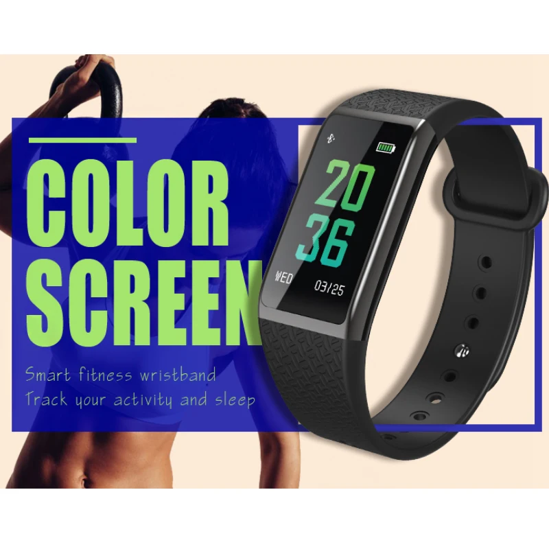 Chiclits Smart Band Wristband B25 0.96 IPS Color Screen Blood Oxygen Pressure Measurement Heart Rate Monitor New Smart Watch (7)