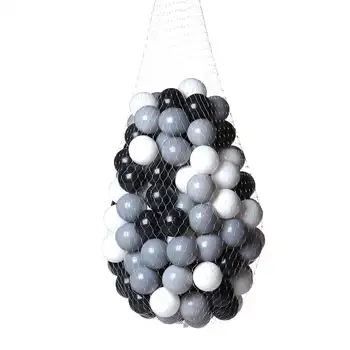 

150 Pcs Baby Anti Stress Ocean Ball Safe Plastic Black Grey White Balls Funny Baby Swim Pit Toy Water Pool Ocean Wave Ball 5.5cm