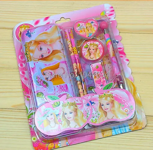 barbie pencil case set