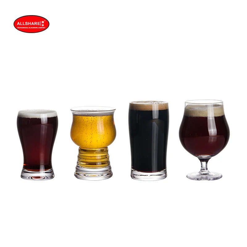 

A set of 4 pieces mini beer mugs lead-free crystal glass hand-blown glass party family tasting beer mug 150ml / 5oz 602002