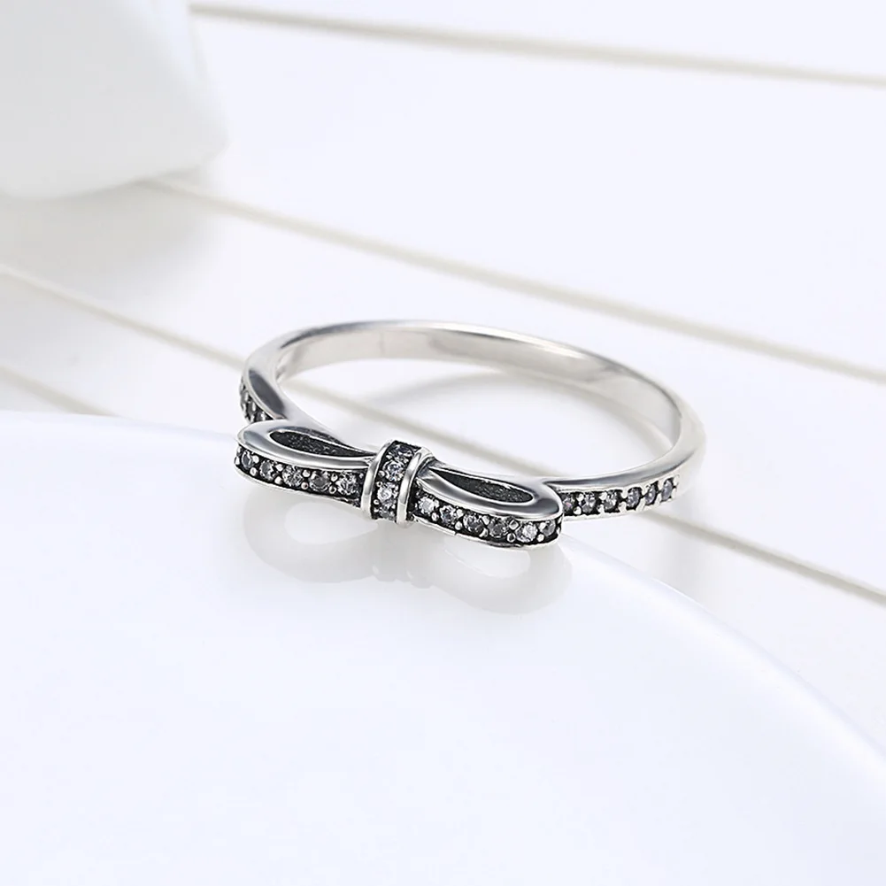 Liffly Silver 925 Ring for Women Butterfly Wedding Engagement Jewelry Diamond Rings Fine Jewelry