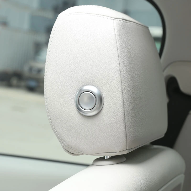 

14pcs ABS Matt Silver Head pillow Adjustment Button Cover Trim For Land Rover Discovery 5 2017 2018 L462 LR5 Car-styling
