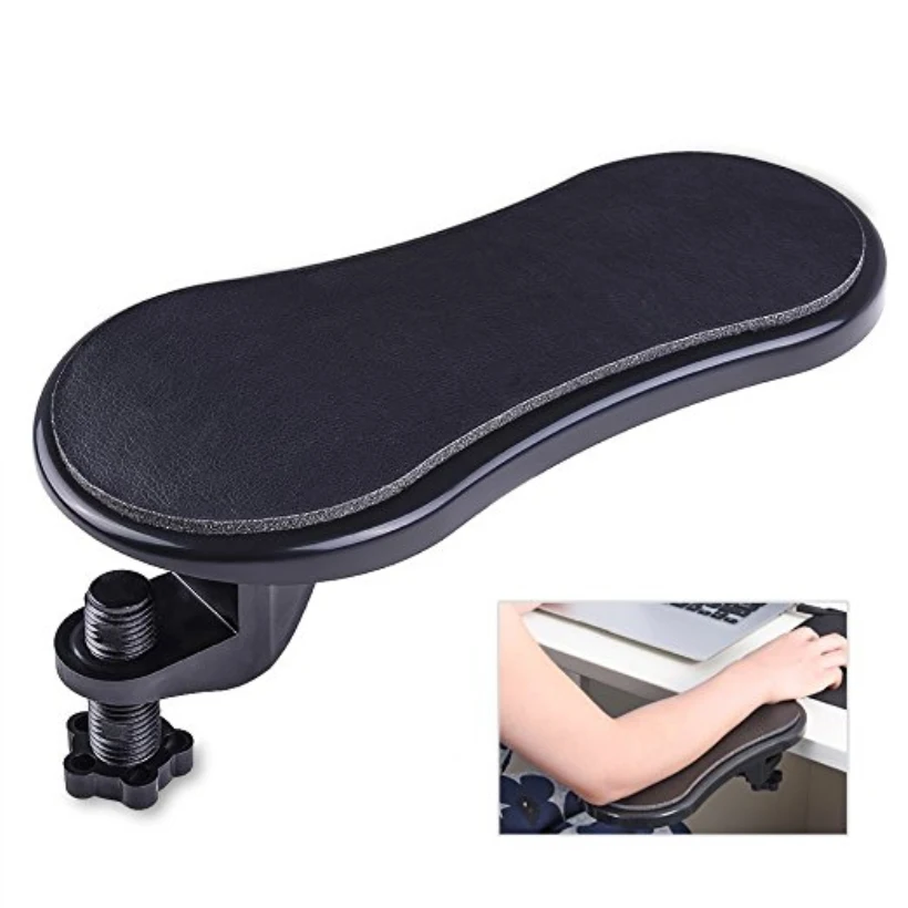 

Rotating Computer Gaming Mouse Pad Armrest Adjustable Arm Wrist Rest Support for Home and Office Health Care