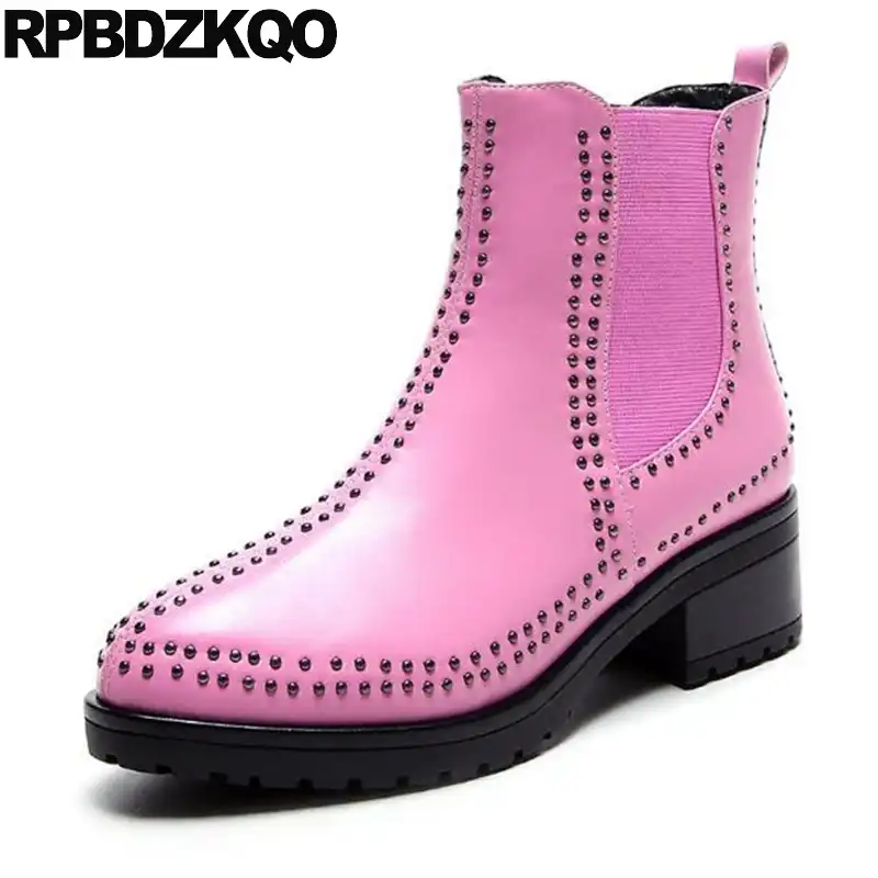 pink chelsea boots womens