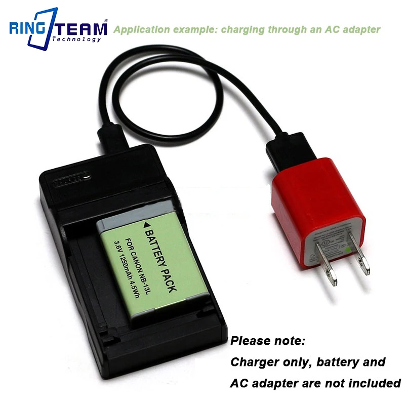 CB2LH CB 2LH USB зарядное устройство для Canon NB 13L NB13L батареи с 30 см Micro кабель подходит