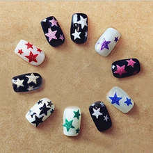 1 шт. блестящая звездочка, клейкие Слайдеры для дизайна ногтей, тиснение, 3D наклейки, Переводные картинки для украшения ногтей, маникюрные татуировки, SANC132