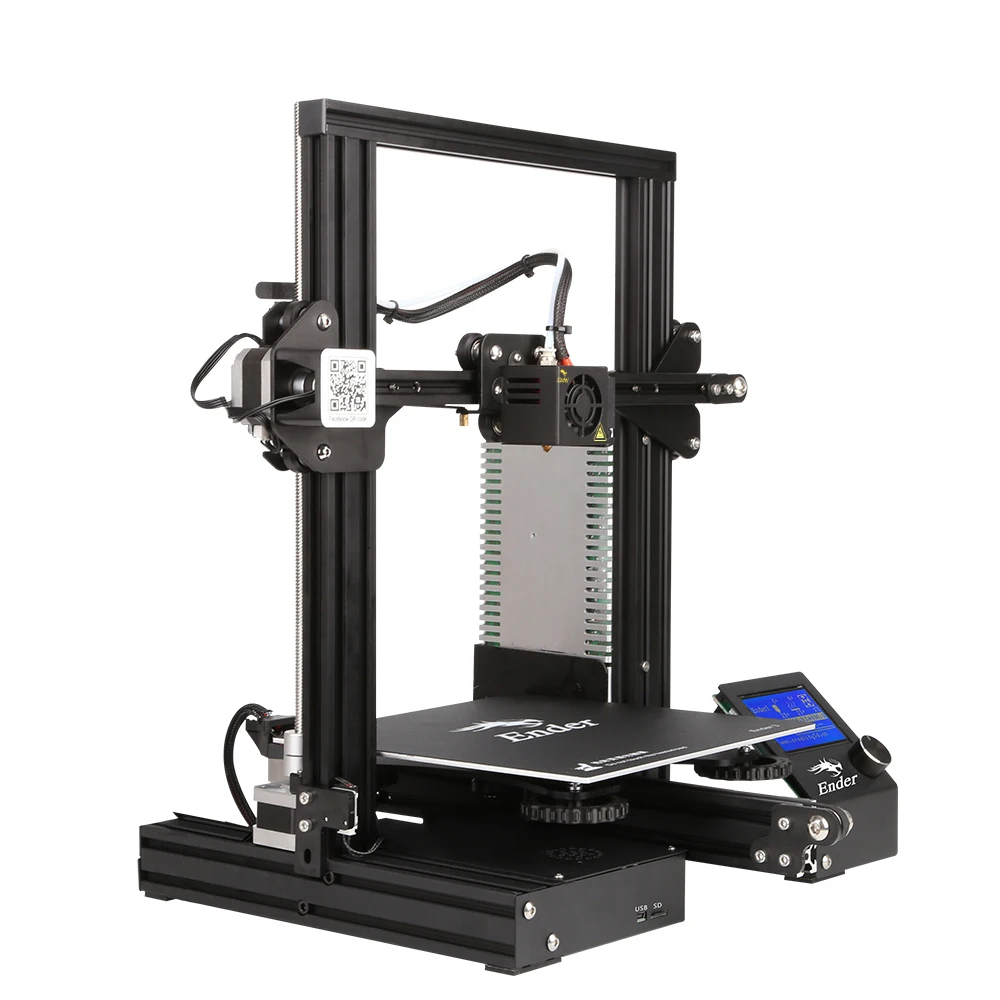 Creality 3D Ender-3/Ender-3X 3D مجموعة الطابعة الإطار المعدني طباعة حجم 220*220*250 مللي متر 3D طابعة DIY كيت مع خمسة الفوهات