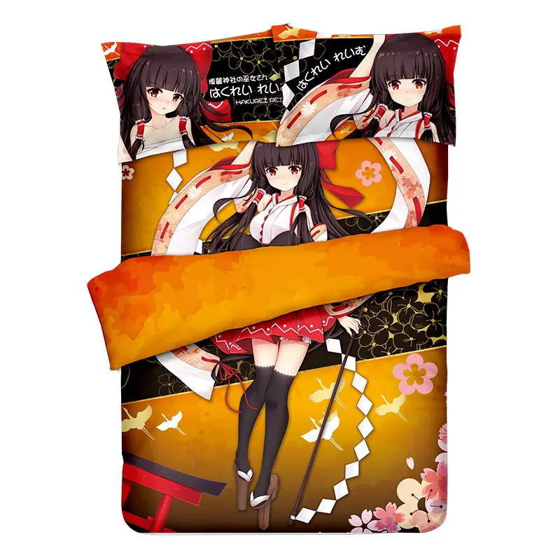 Комплект постельного белья Аниме Dakimakura с принтом простыня или пододеяльник