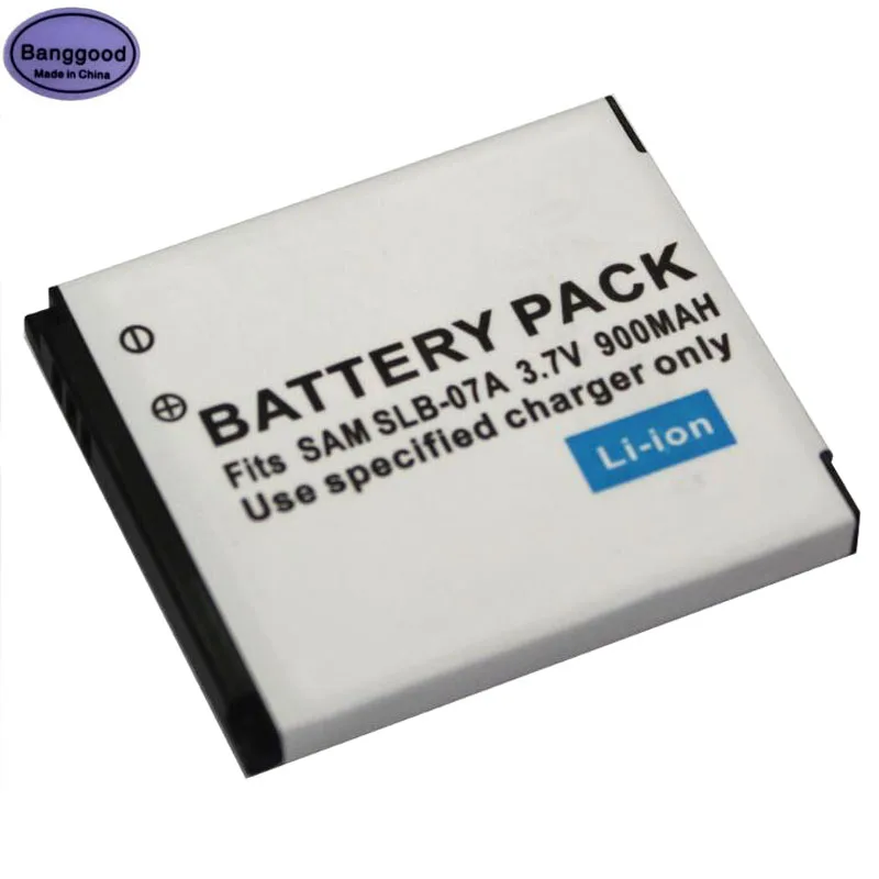 3.7V 900mAh SLB-07A SLB07A SLB 07A Digital Camera Battery Pack For Samsung ST45 ST50 ST500 ST550 ST600 PL150 | Электроника