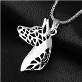77-20x26mm,Basenji profile Necklace