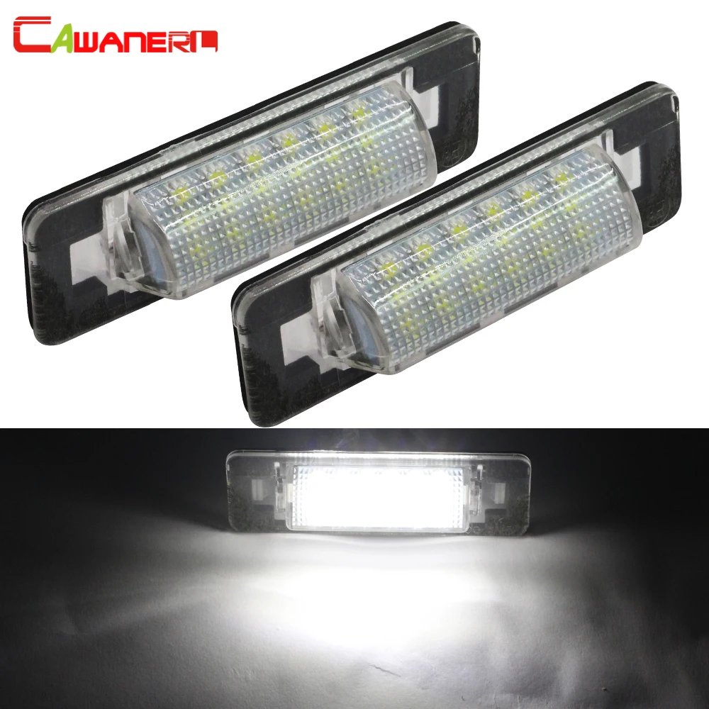 

Cawanerl For Mercedes-Benz W210 W202 AMG 4 Door 2 X Car Styling No Error LED Bulb Number License Plate Light White 12V