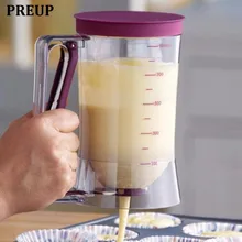 Популярные DIY инструмент 900 мл кексы оладьи тесто дозатор для маффинов помощник Mix Кондитерские кувшин выпечки измерения инструмент