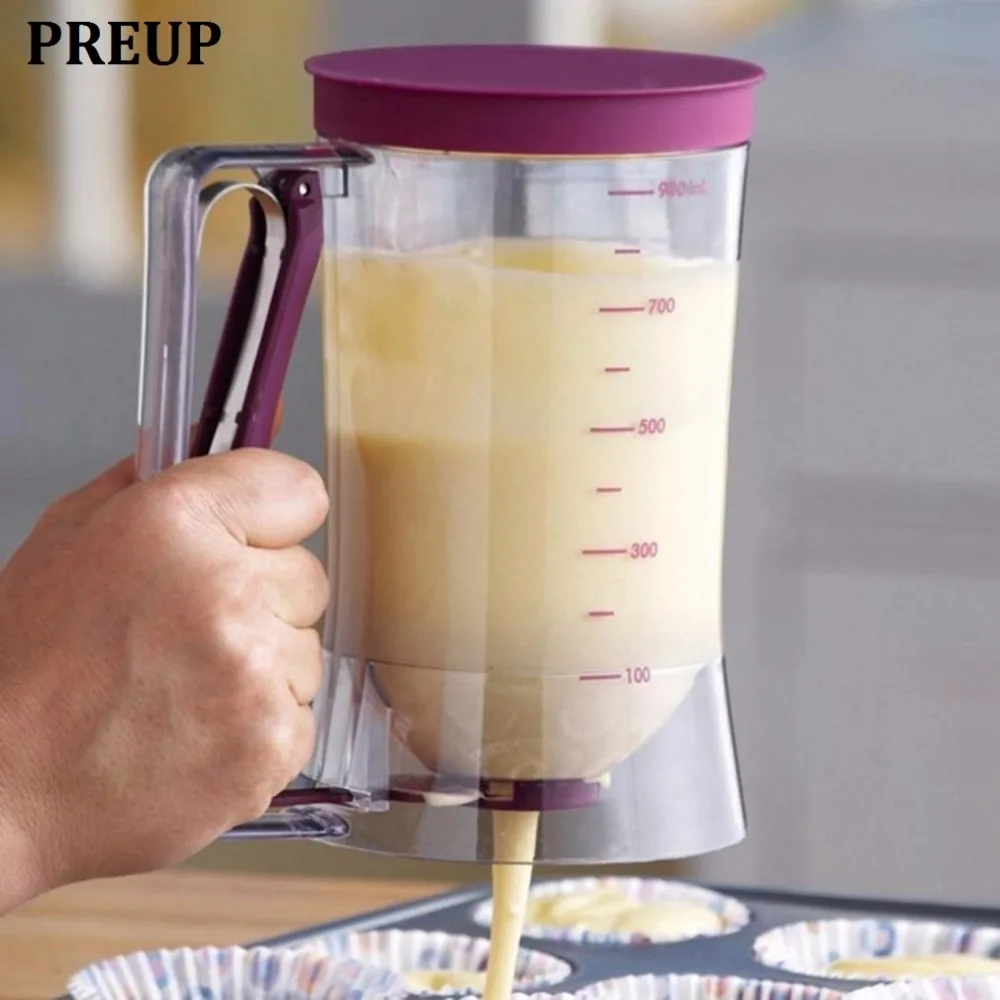 Popular DIY Tool 900ml Cupcake Pancake Batter Dispenser Muffin Helper