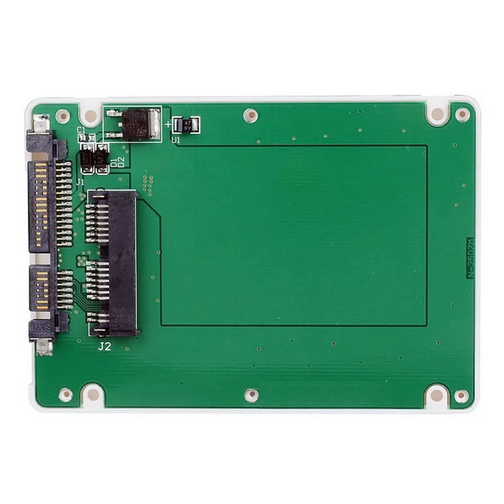 1,8 дюйма Micro SATA 16 Pin to 2,5 дюймов SATA 22 Pin 7+ 15 адаптер карта жесткий диск Внешний чехол SSD корпус толщина 7 мм