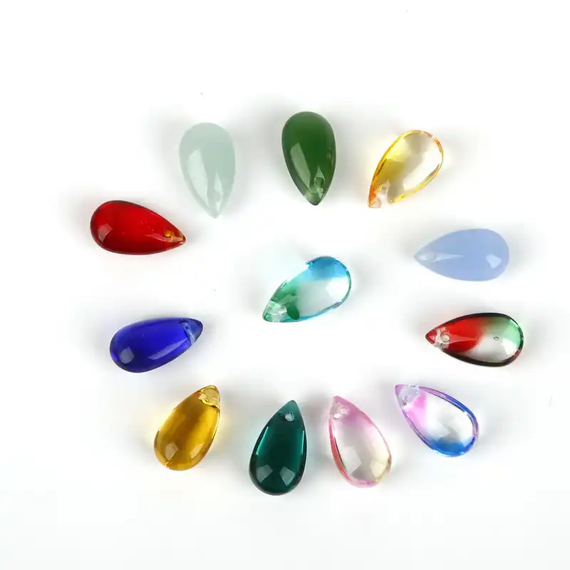 10pcs 6*9mm Waterdrop Glass Beads Multicolor Tear Drop Shape Charm Pendant Beads 10pcs 6*9mm Waterdrop Glass Beads Multicolor Tear Drop Shape Charm Pendant Beads