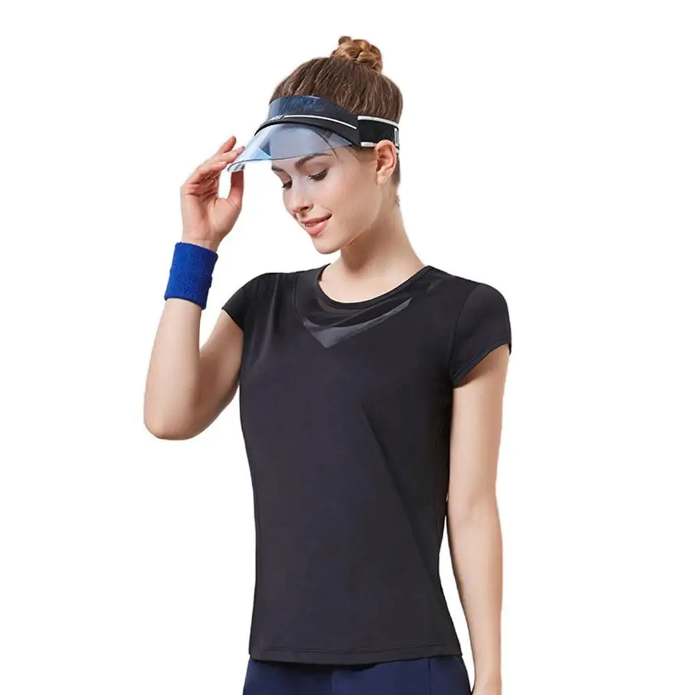 

Quick Dry Sports Fitness T-shirt Women Gym Short Sleeve Elastic Workout Tops Sportswear Running Shirts Yoga Clothing