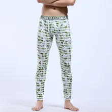 Мужское нижнее белье, лосины, термос в полоску, 5 цветов, нижнее белье, хлопковые мужские трусы, термостойкие кальсоны с чернильным принтом для мальчиков