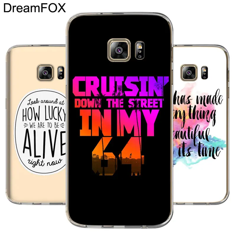 

DREAMFOX M379 Art Text Soft TPU Silicone Case Cover For Samsung Galaxy Note S 5 6 7 8 9 10 10e Lite Edge Plus Grand Prime
