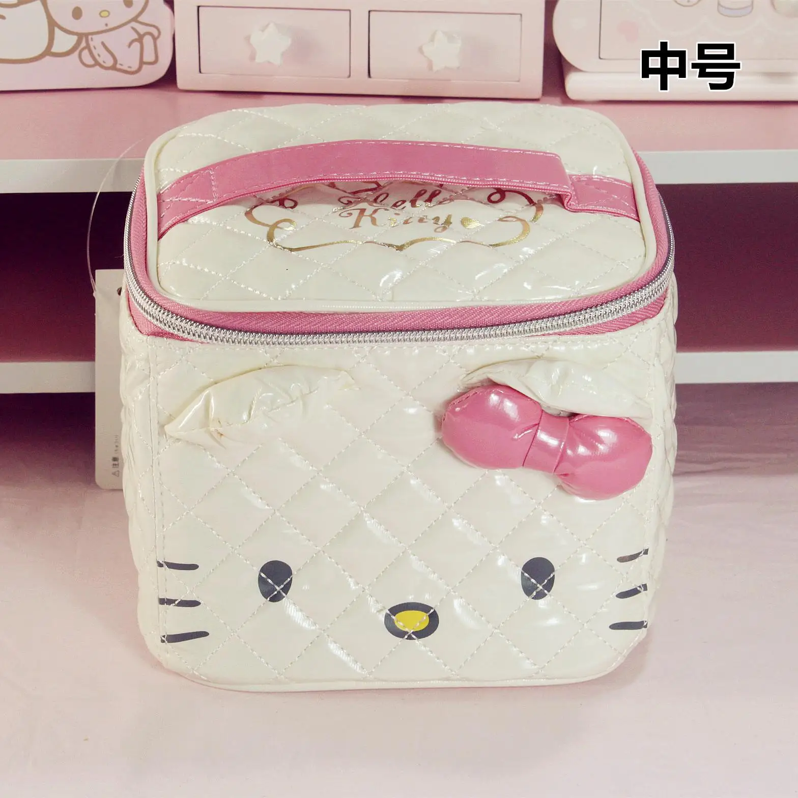 Милый мультяшный подлинный hello kitty косметичка коробка косметичка для макияжа женская косметичка для девочек Дорожная Туалетная сумка для хранения Органайзер - Цвет: small A