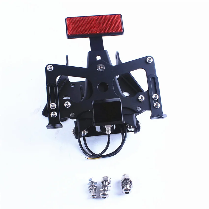 

For Suzuki GSXR1000 2009 2010 2011 2012 2013 2014 Black Kit Holder Fender Eliminator License Plate Bracket with LED warning lamp