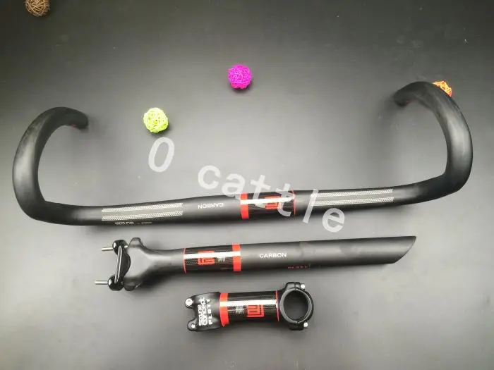 

Full UD Carbon Fiber In Road handleba bicycle handlebar SET bike handlebar or stem or seatpost bike parts set free shipping