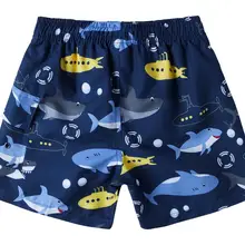 От 4 до 10 лет г. Летние шорты для мальчиков быстросохнущие пляжные шорты с 3D принтом для маленьких мальчиков детские плавки для плавания пляжные шорты+ сетчатая подкладка