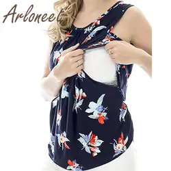 Одежда arloneet для женщин топы для беременных футболка с принтом большой размеры грудного вскармливания Nusring жилет топы корректирующие