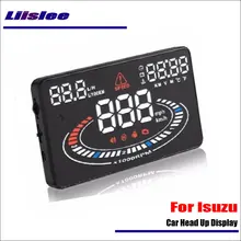 Liislee для Isuzu D MAX D-MAX автомобиля OBD2 превышение скорости Предупреждение головой вверх Дисплей САФТ вождения Экран проектор для ветрового стекла