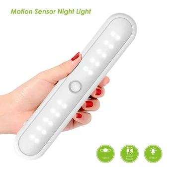 

20LED Portable Wireless Cabinet Night Light Motion PIR Sensor Closet Under Lamp