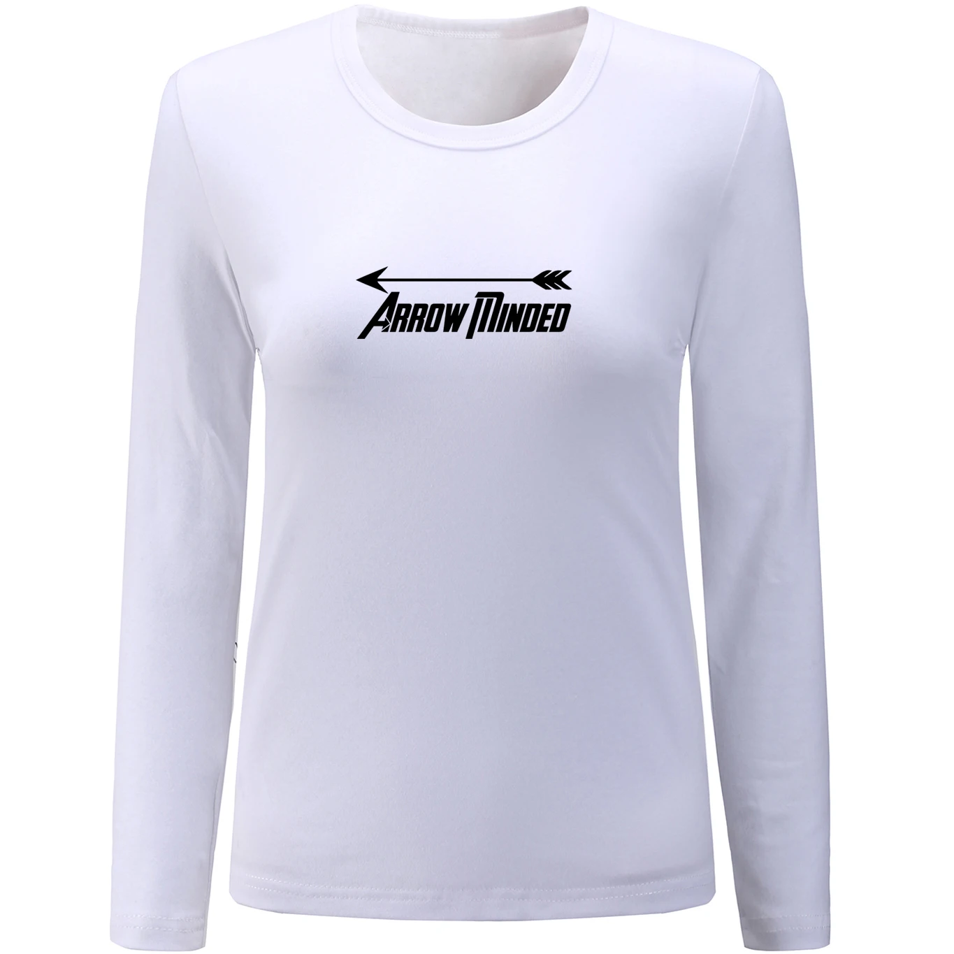 iDzn Arrow Minded Creative Design Women's Long Sleeve Funny T Shirts