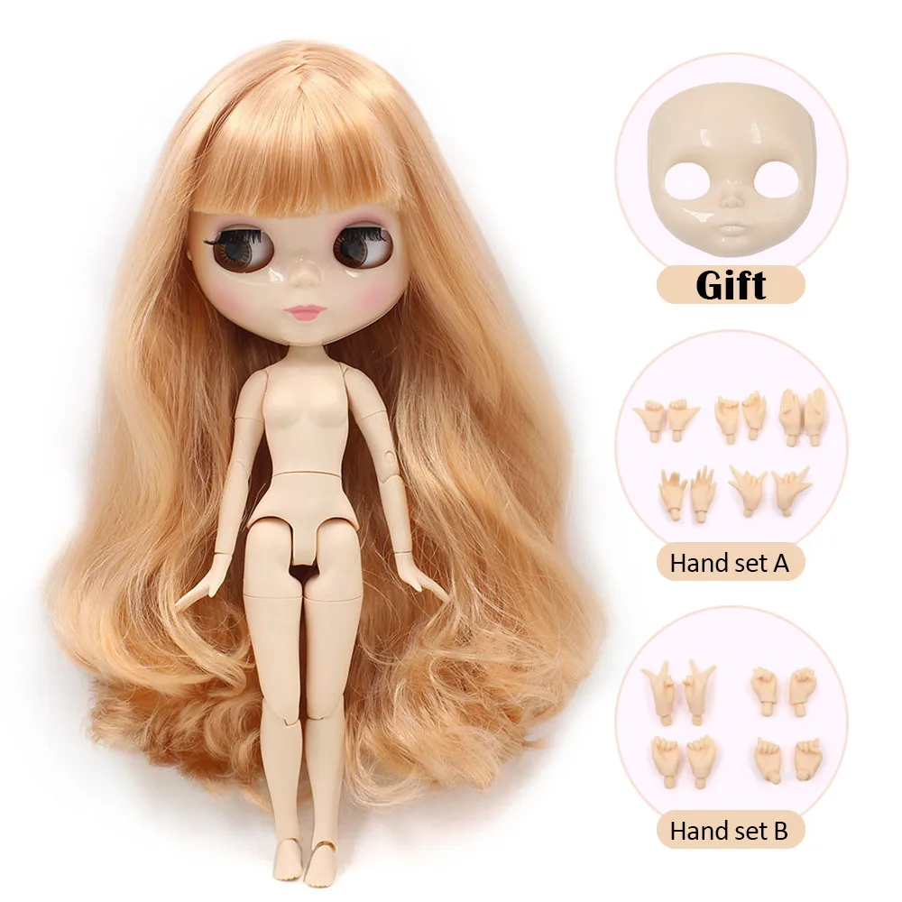 ICY Blyth кукла Обнаженная соединение тело с ручной набор AB не макияж лицо в подарок 30 см 1/6 BJD куклы модные игрушки подарок для девочки - Цвет: 260BL2240J
