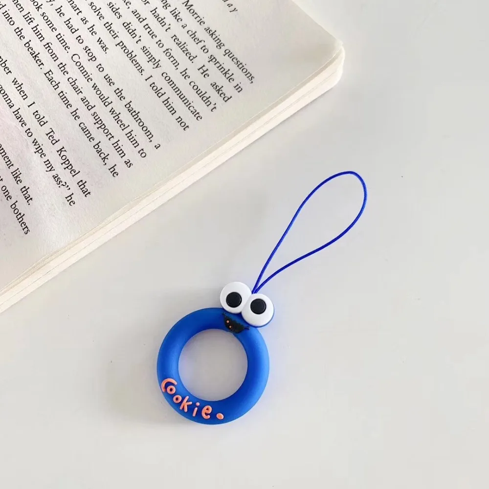 لطيف ل airpods الاكسسوارات البنصر حزام مضحك الكرتون العالمي ل فون الهاتف المحمول حبل الحبل مكافحة الإفلات حبل حزام