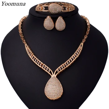 

2019 High-quality fashion dubai Jewelry Sets Women Wedding Bridal Jewelry Set Necklace jewellery sets for women Gift
