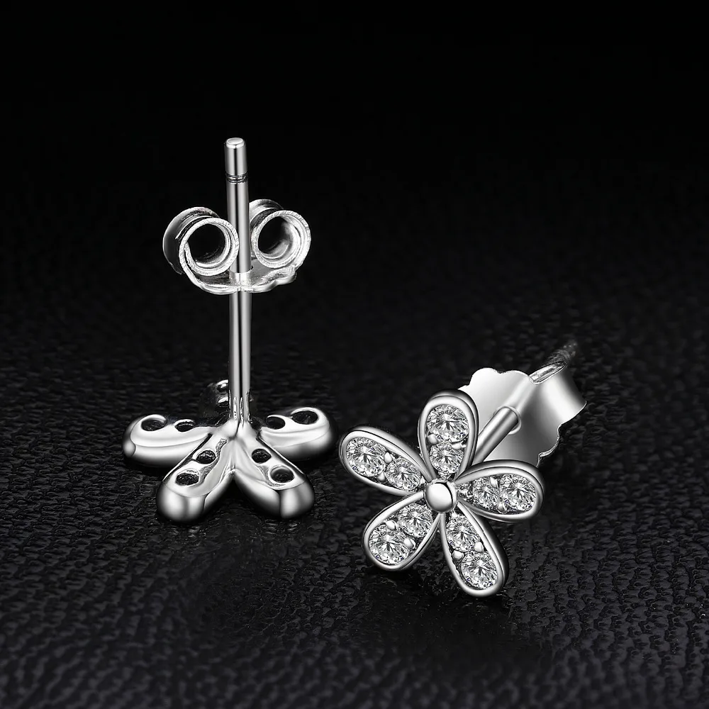 Jewelrypalace 925 пробы серебряные серьги гвоздики фианит уникальный дизайн Модные