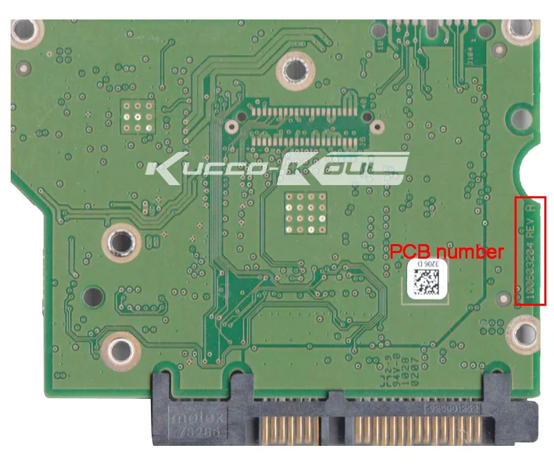 

hard drive parts PCB logic board printed circuit board 100603204 for Seagate 3.5 SATA hdd data recovery 1T/2TB hard drive repair