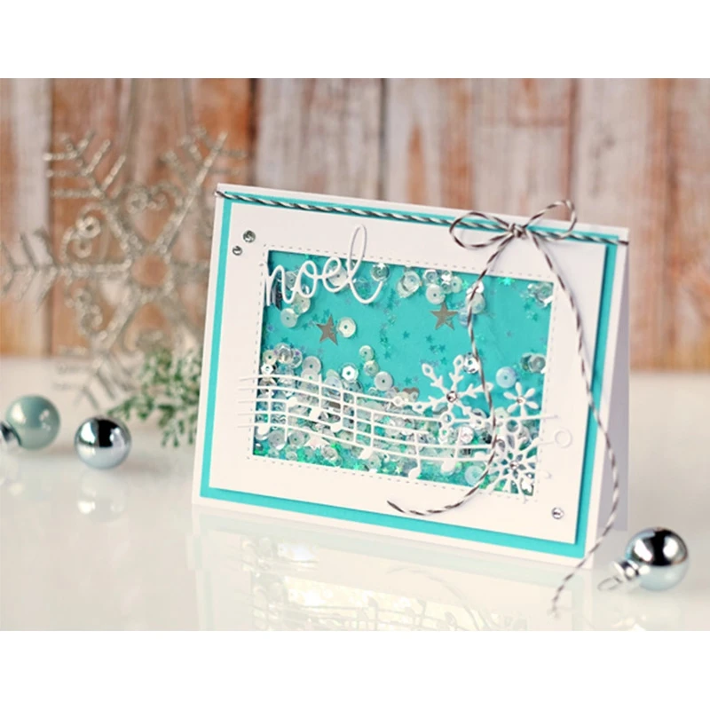 

Letter Joyeux Noel Metal Cutting Dies Stencil For DIY Scrapbooking Decorative Embossing Suit Paper Cards Die Cutting Template