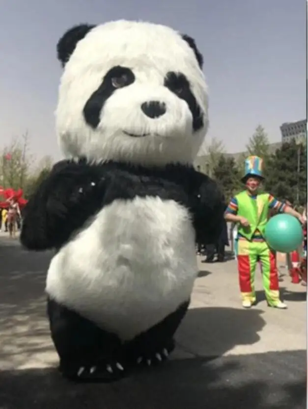 

Advertising Inflatable Chinese Panda Bear Cosplay Mascot Costume Doll Can Walk In Costume Costume for Halloween Cosplay Dress