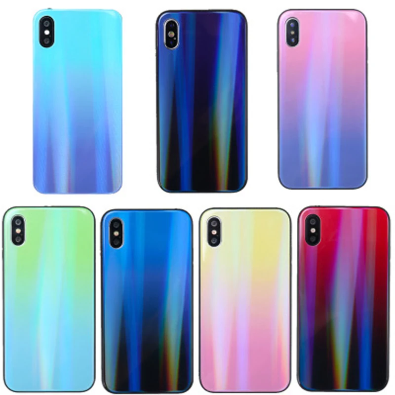 

Luxury Slim Double Color Gradient Case For iPhone XR X 8 8 Plus 7 7 Plus Hard shell TPU Cases For iPhone 6S 6 Plus 6 S XS Max