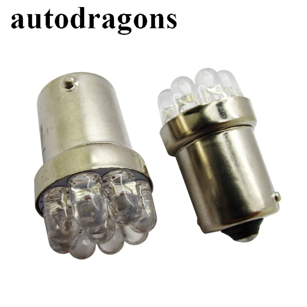 Autodragon 50 шт. 9 * Светодиодный флюс чип AC 12 в различные цвета 1156 Ba15s #89 lager Bayonet Base Flasher
