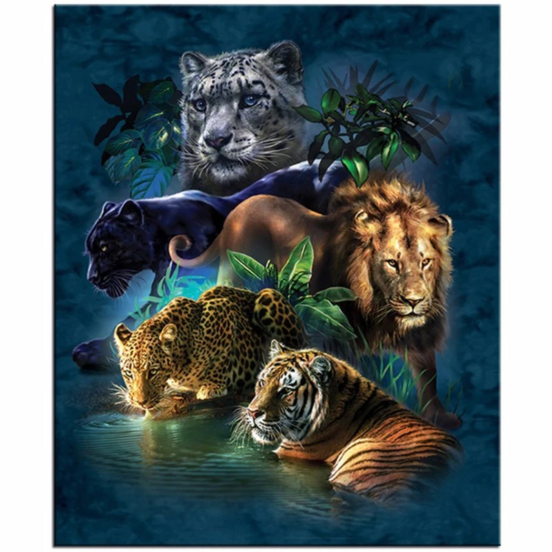 Diamond-Painting-Cross-Stitch-Diy-Diamond-Embroidery-Big-Cat-Prowess-Full-Square-Drill-Diamond-Mosaic-Beads
