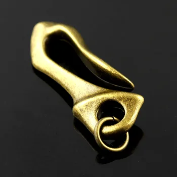 

2PCS Brass color Cool Key chain Hook Key clasp Clip for Biker chain