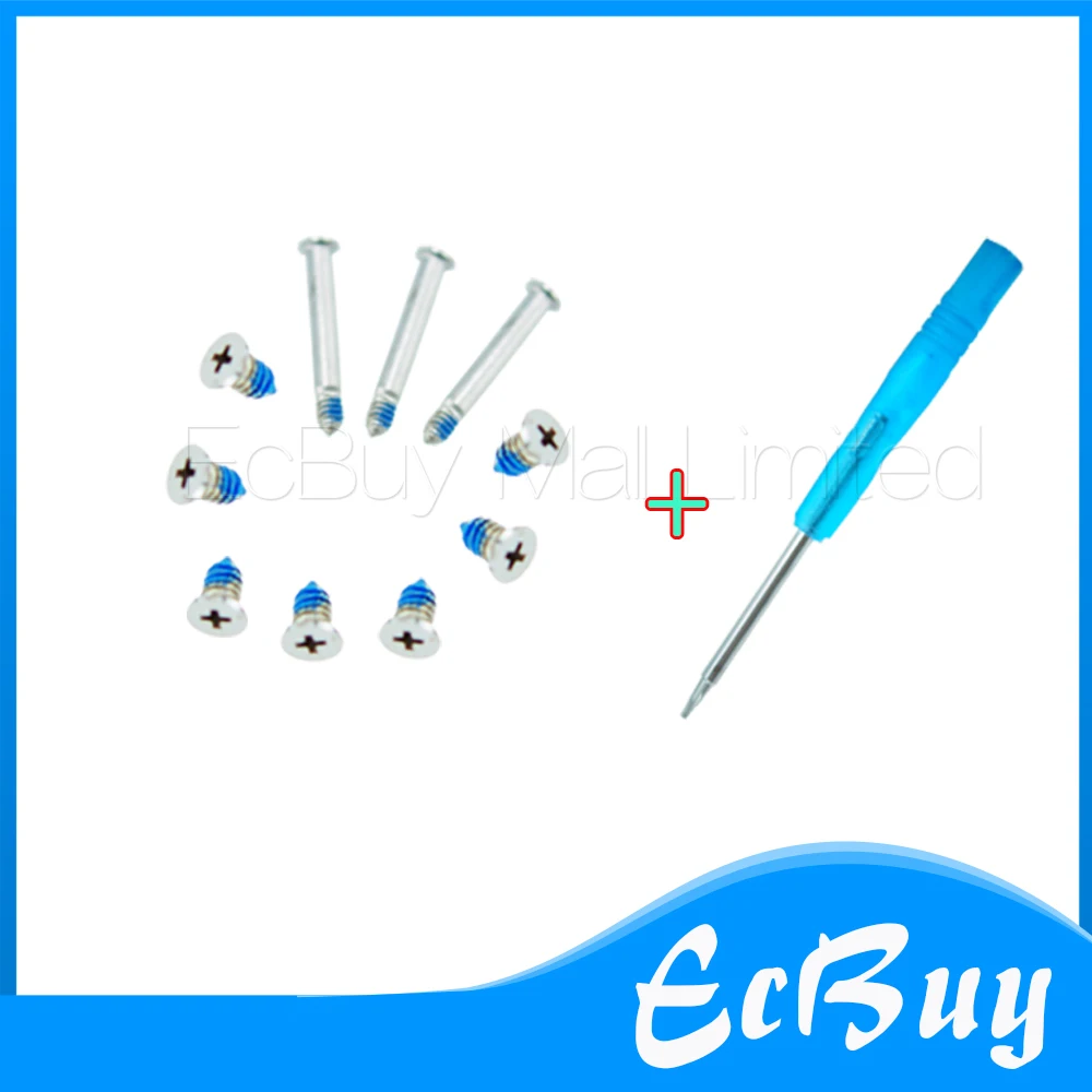 

New For MacBook Pro A1278 A1286 A1297 Bottom Back Case Cover Screws (10pcs) & Screwdriver