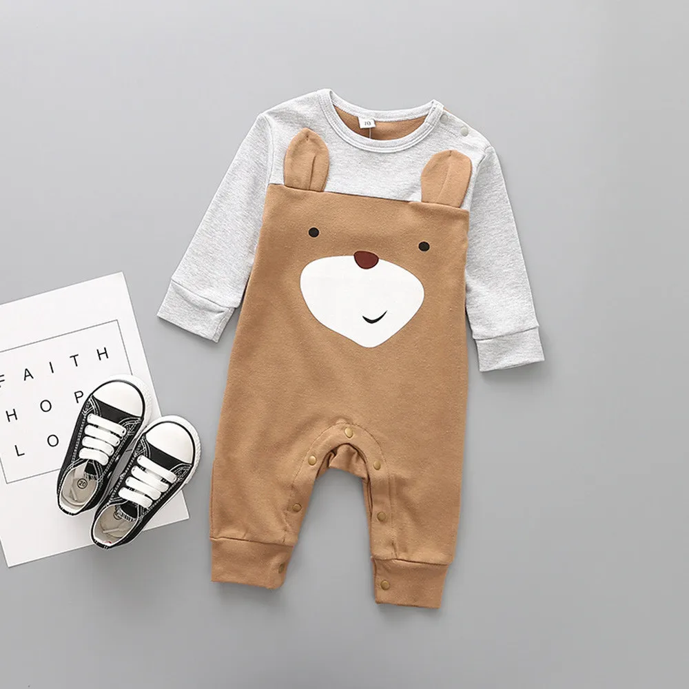 MUAGEW/Одежда для новорожденных; одежда для маленьких мальчиков и девочек; хлопковый комбинезон с изображением животных; комбинезон для новорожденных; комбинезоны для малышей; roupas menin