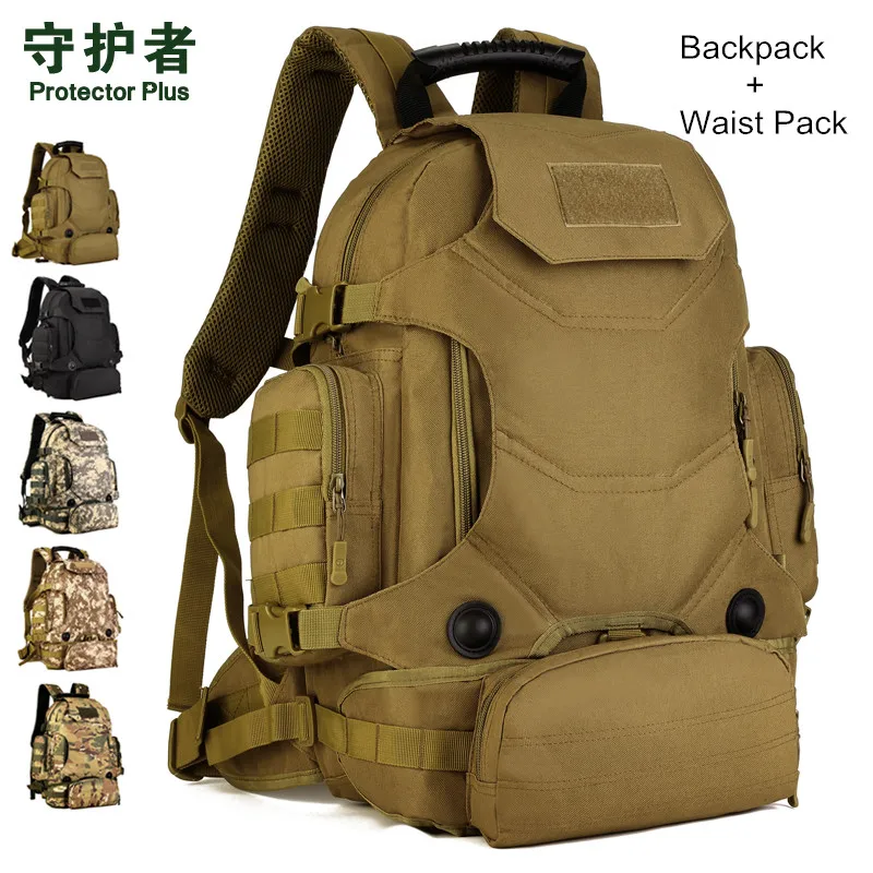 Hot Unisex 40L Multi Function Camouflage font b Backpack b font font b Tactical b font