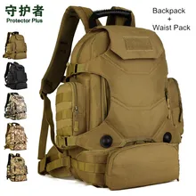 Hot Unisex 40L Multifunción Mochila de Camuflaje Táctico Militar de Nylon Paquete de La Cintura A Prueba de agua Al Aire Libre Viajar Senderismo Bolsas