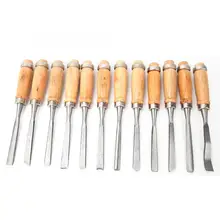 12 шт./компл. резьба по дереву стамеска набор Профессиональная Деревообработка инструменты с сумкой для хранения DIY ручные инструменты