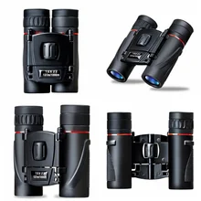Мини Компактный бинокль 10x22 складные бинокли с широкоугольным высоким питанием поле Водонепроницаемый Телескоп для наружного Birding Cam